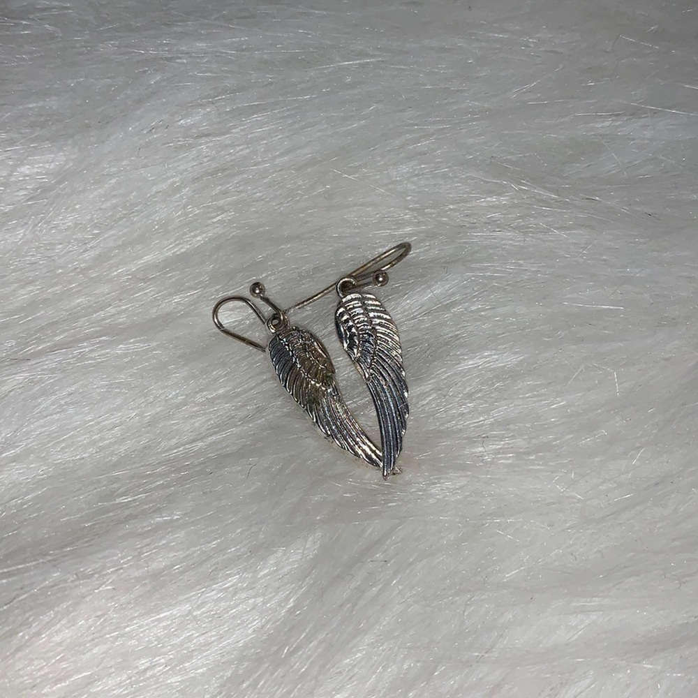 Angle wing earrings
